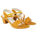 Bullfer Women Heels Sandal (Yellow , 4)