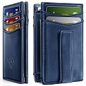 BULLIANT Magnetic Slim Leather Pocket Wallet Money Clip For Men 12Cards