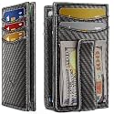 BULLIANT Magnetic Slim Leather Pocket Wallet Money Clip For Men 12Cards