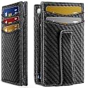 BULLIANT Magnetic Slim Leather Pocket Wallet Money Clip For Men 12Cards