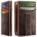 BULLIANT Magnetic Slim Leather Pocket Wallet Money Clip For Men 12Cards