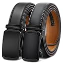 BULLIANT Men39s 2-Pack Ratchet Leather Belt Trimmable