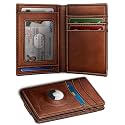 BULLIANT Magnetic Slim Leather Airtag Wallet Money Clip For Men 12Cards