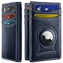 BULLIANT Magnetic Slim Leather Airtag Wallet Money Clip For Men 12Cards