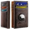 BULLIANT Magnetic Slim Leather Airtag Wallet Money Clip For Men 12Cards