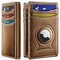 BULLIANT Magnetic Slim Leather Airtag Wallet Money Clip For Men 12Cards
