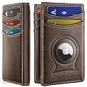 BULLIANT Magnetic Slim Leather Airtag Wallet Money Clip For Men 12Cards