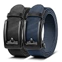 BULLIANT Men Ratchet Stretch Belt Multi-Pack-Trimmable 1 1/2"-Gift Boxed