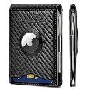 BULLIANT Men Wallet Airtag&amp;Standard Use,Slim Front Pocket Wallet Money Clip for Gifg Men RFID Blocking 11Cards