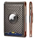 BULLIANT Men Wallet Airtag&amp;Standard Use,Slim Front Pocket Wallet Money Clip for Gifg Men RFID Blocking 11Cards