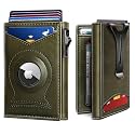 BULLIANT Money Clip Wallet,Mens Gift Slim Wallet Credit Card Holder Airtag&amp;Standard Use 9Cards-Metal Case in Magnetic Flip Shell