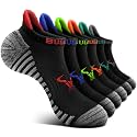 BULLIANT Women Athletic Ankle Running Socks Multi-Pack Cushioned No Show