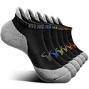BULLIANT Women Athletic Ankle Running Socks Multi-Pack Cushioned No Show
