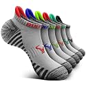BULLIANT Women Athletic Ankle Running Socks Multi-Pack Cushioned No Show