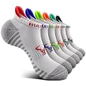 BULLIANT Women Athletic Ankle Running Socks Multi-Pack Cushioned No Show