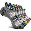 BULLIANT Women Athletic Ankle Running Socks Multi-Pack Cushioned No Show