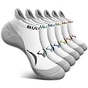 BULLIANT Women Athletic Ankle Running Socks Multi-Pack Cushioned No Show