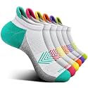 BULLIANT Women Athletic Ankle Running Socks Multi-Pack Cushioned No Show