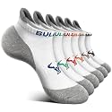 BULLIANT Women Athletic Ankle Running Socks Multi-Pack Cushioned No Show