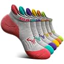 BULLIANT Women Cushioned Running Ankle Socks Anti-Slip Y-Heel No Show 6Pack
