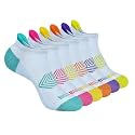 BULLIANT Women Cushioned Running Ankle Socks Anti-Slip Y-Heel No Show 6Pack