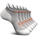 BULLIANT Women Cushioned Running Ankle Socks Anti-Slip Y-Heel No Show 6Pack