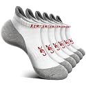 BULLIANT Women Cushioned Running Ankle Socks Anti-Slip Y-Heel No Show 6Pack