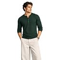 BULLMER Mens Trendy Full Sleeve Henley Neck
