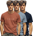 Bullmer Printed Men Round Neck Multicolor T-Shirt