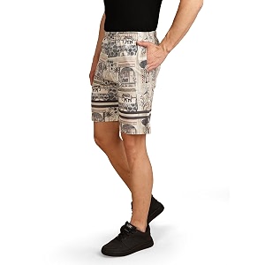 BULLMER Regular Fit Cotton Blend Summer Shorts