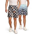 BULLMER Regular Fit Cotton Blend Summer Shorts