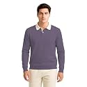 BULLMER Solid Polo Neck Full Sleeve Cotton