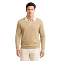 BULLMER Solid Polo Neck Full Sleeve Cotton