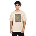 BULLMER Trendy Printed Crew Neck Oversized ConcertColdplay