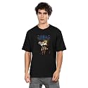 BULLMER Trendy Printed Crew Neck Oversized ConcertColdplay