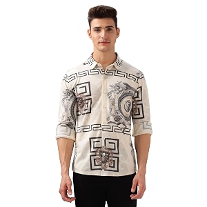 BULLMER Trendy Regular Fit Striped Causal Full