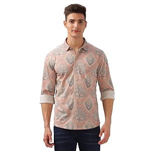 BULLMER Trendy Regular Fit Striped Causal Full