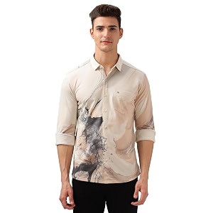 BULLMER Trendy Regular Fit Striped Causal Full