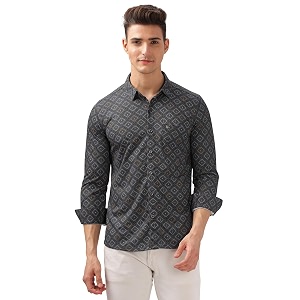 BULLMER Trendy Regular Fit Striped Causal Full