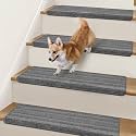 Bullnose Carpet Stair Treads for Wooden Steps Indoor 9.5" x 32"