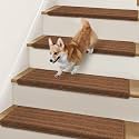 Bullnose Carpet Stair Treads for Wooden Steps Indoor 9.5" x 32"