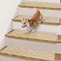 Bullnose Carpet Stair Treads for Wooden Steps Indoor 9.5" x 32"
