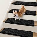 Bullnose Carpet Stair Treads for Wooden Steps Indoor 9.5" x 32"