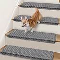 Bullnose Carpet Stair Treads for Wooden Steps Indoor 9.5" x 32"