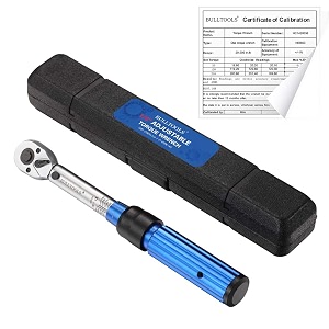 bulltools 14-inch drive dual-direction click torque wrench 20-200inlb  226-226nm 90-tooth high accuracy torque wrench with buckle