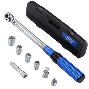 bulltools 38-inch drive dual-direction click torque wrench set 90-tooth high accuracy torque wrench with buckle 10-100ftlb20-135nm