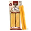 Bully Bunches Large Authentic Yak Cheese Himalayan Chews for Large Dogs &amp; Heavy Chewers - All Natural Dog Treat Dental Chews, Made with Real Yak Milk - Lactose &amp; Rawhide Free (2 Pk)