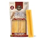 Bully Bunches Medium Authentic Yak Cheese Himalayan Chews for Medium &amp; Small Dogs - All Natural Dog Treat Dental Chews, Made with Real Yak Milk - Lactose &amp; Rawhide Free (6 Pk)
