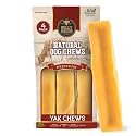 Bully Bunches Mega Authentic Yak Cheese Himalayan Chews for Giant Dogs & Super Aggressive Chewers - All Natural Dog Treat Dental Chews, Made with Real Yak Milk - Lactose & Rawhide Free (4 PK)