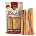 Bully Bunches Premium (6" Standard - 5 Pack) Odor-Free Bully Sticks for Small to Medium Dogs &amp; Puppies - Consistently Sized, Long Lasting Chews for Oral Care - All Natural, 100% Beef Dog Treats
